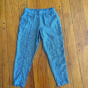 Old Navy Linen Blend Pants Women's Small petite Blue
